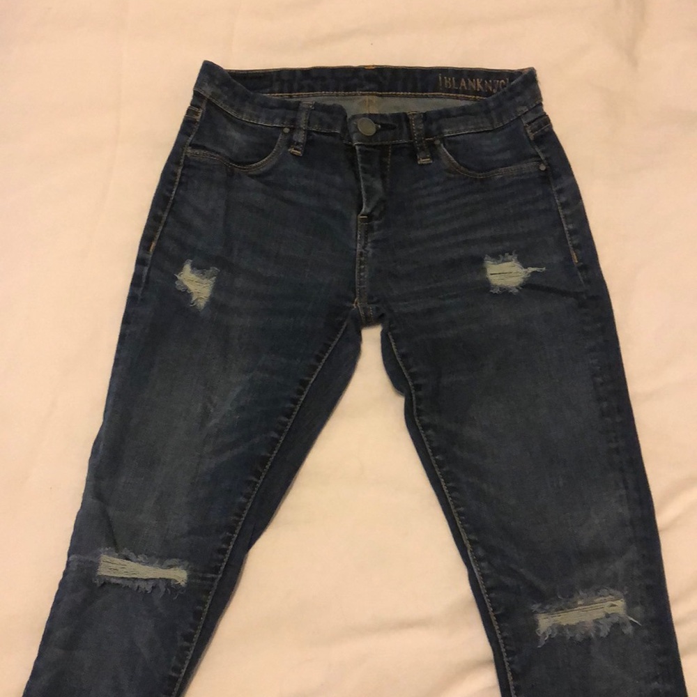 Blank jeans.